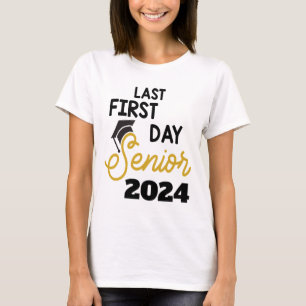 Camiseta Último Mais velho Do Primeiro Dia De 2024 De Volta