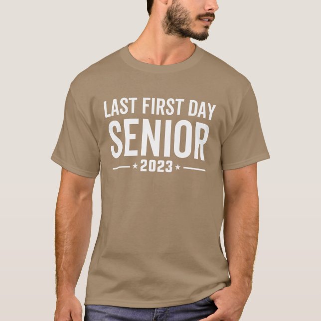 Camiseta Último Primeiro Dia Classe Sênior De 2023 Volta às (Frente)