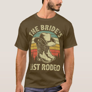 Camiseta Último Rodeio da Noiva Festa de Solteira Cowboy
