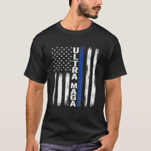 Camiseta Ultra MAGA 2024 Funny Pro Trump Maga Super Flag Am