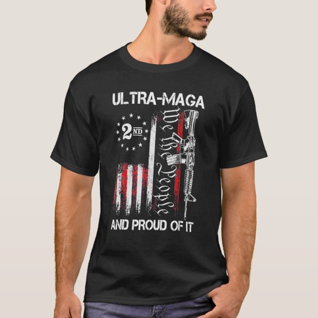 Camiseta Ultra MAGA Nós Somos As Pessoas E Orgulhosos Disso (Frente)