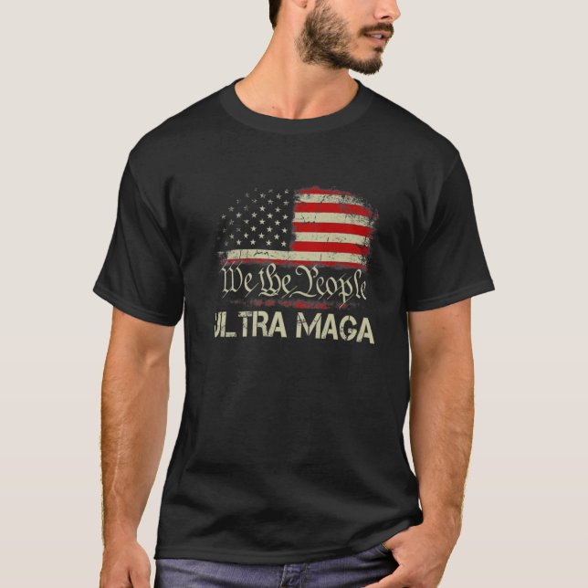 Camiseta Ultra Maga Orud Pro Trump 2024 Republicano Engraça (Frente)