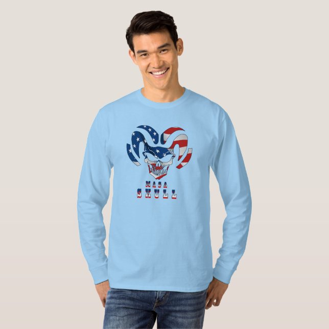 Camiseta Ultra Maga Skull | Capa longa masculina (Frente Completa)