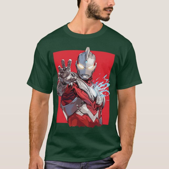 Camiseta ultraman engraçado (Frente)