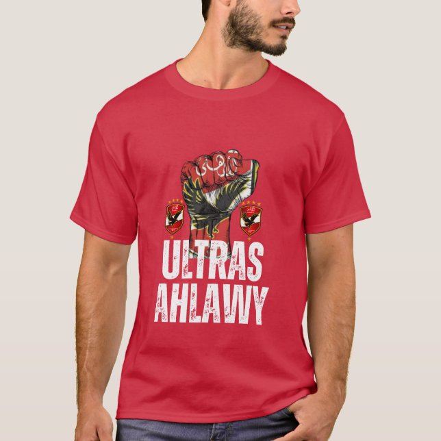 Camiseta ULTRAS AHLAWY Al Ahly Futebol Club Fã Egípcio (Frente)