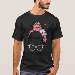 Camiseta Ultrassom Tech Life Engraçado Mensagem Bun Sonogra