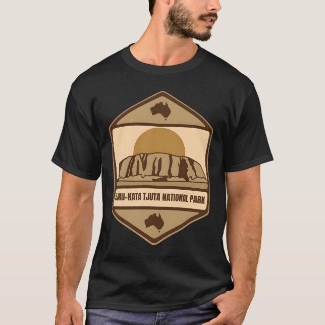 Camiseta Uluru-Kata Tjuta � o horizonte sem fim da Austráli (Frente)