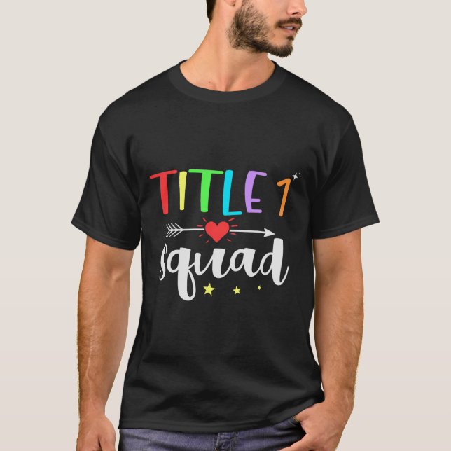 Camiseta Um 1 Esquadrão De Professores Engraçado De Volta À (Frente)