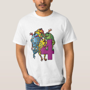 Camiseta Um 4º sapo de aniversário