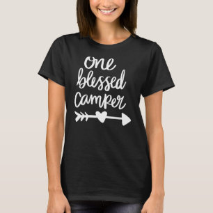 Camiseta Um Abençoado Camper Feliz Acampamento
