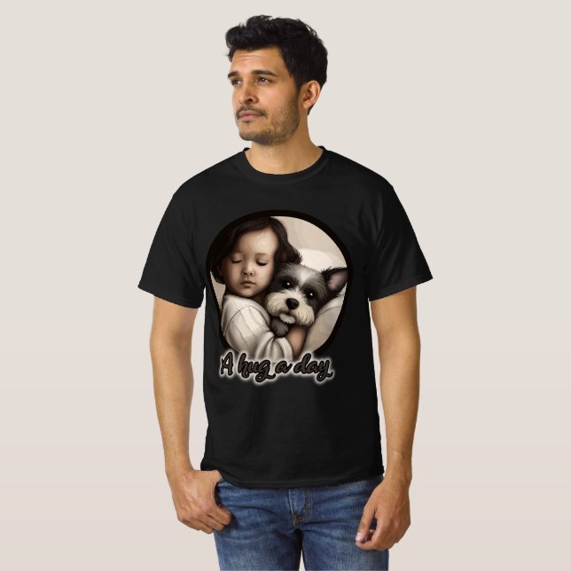 Camiseta Um abraço por dia (Frente Completa)