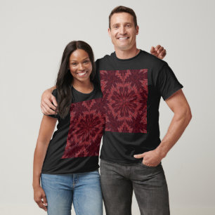Camiseta Um Abstrato Floral Peony Bohemian