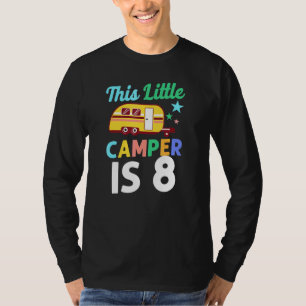 Camiseta Um Acampamento Bonito Esta Pequena Campista É 8 Mo