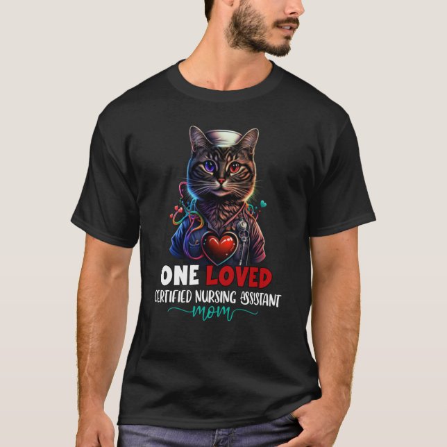 Camiseta Um Adorável Assistente de Enfermagem Certificado M (Frente)