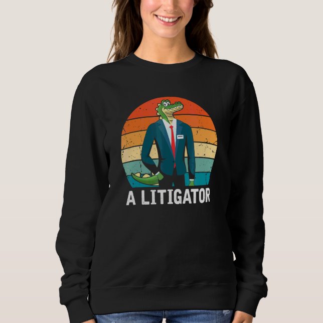 Camiseta Um advogado de alinhamento de litigador (Frente)