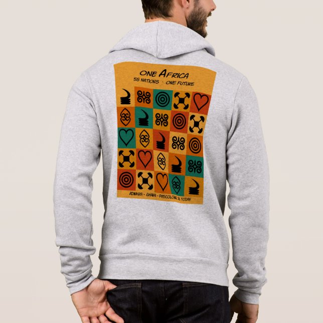 Camiseta Um África – Adinkra – Gana -  (Verso)