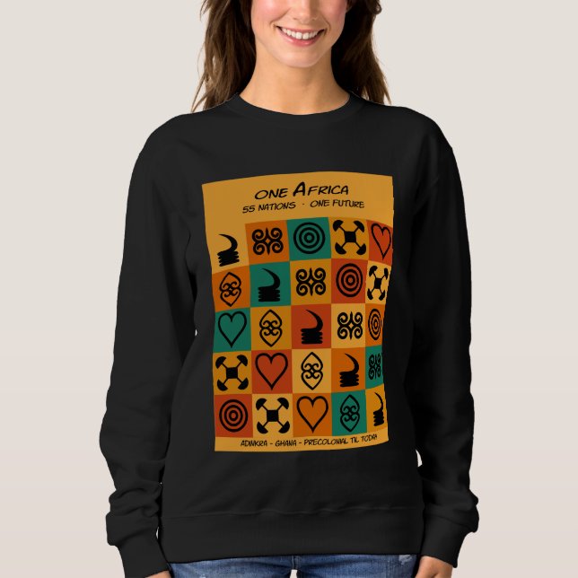 Camiseta Um África – Adinkra – Gana -  (Frente)