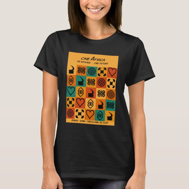 Camiseta Um África – Adinkra – Gana -  (Frente)