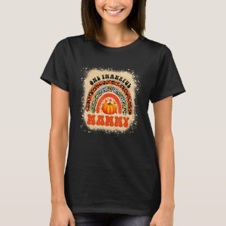 Camiseta Um agradecido Mammy Rainbow Leopard Caiu Groovy Th