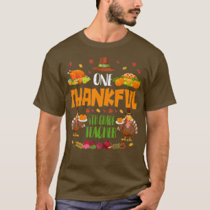 Camiseta Um agradecido Professor do 4º ano Caiu no outono G