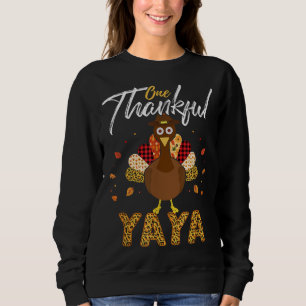 Camiseta Um agradecido YAYA Avó Turquia Família de Ação de