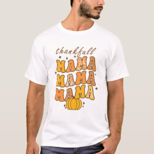 Camiseta Um agradecimento à mamãe Groovy Leopard Fall Autum