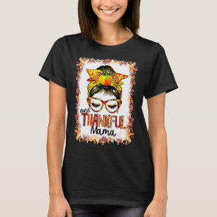 Camiseta Um agradecimento à mamãe Mensageira Bun Autumn Ble