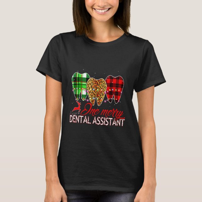 Camiseta Um Alegre Assistente Odontológico Presente Diverti (Frente)