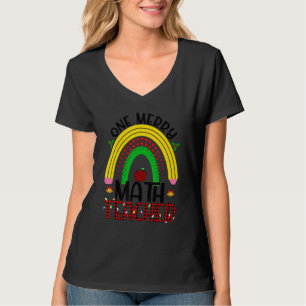 Camiseta Um Alegre Professor de Matemática Natal Professor