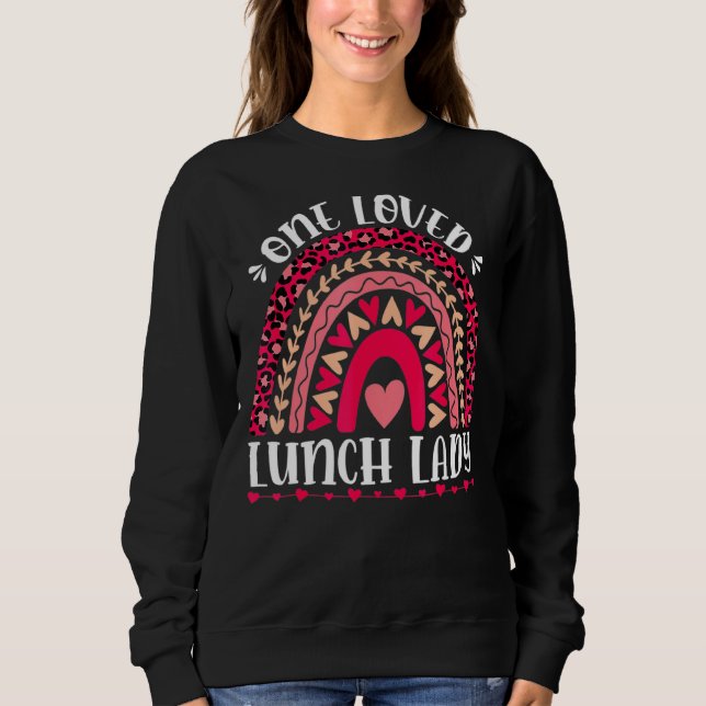 Camiseta Um Amado Almoço Lady Leopard Rainbow Cute Valentin (Frente)