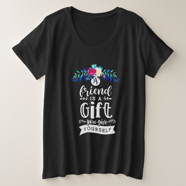 Camiseta Um Amigo É Um Presente (Frente do Design)