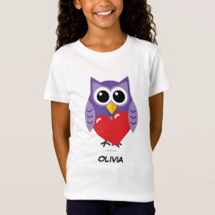 Camiseta Um Amor Coruja   Adicione seu nome