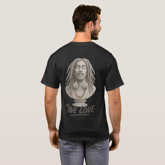 Camiseta Um Amor – Espírito Reggae em Pedra (Parte Traseira Completa)