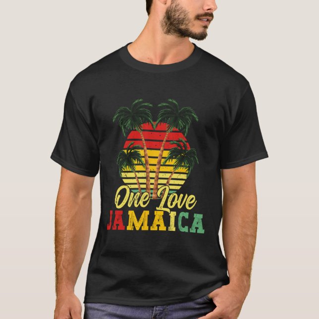 Camiseta Um Amor, Jamaica Summer, Férias da Família Jamaica (Frente)