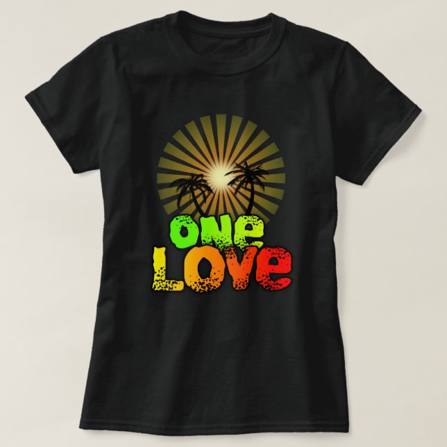 Camiseta Um amor na Jamaica (Frente do Design)