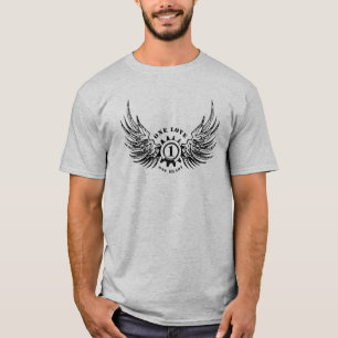 Camiseta Um amor, o um T dos homens do coração