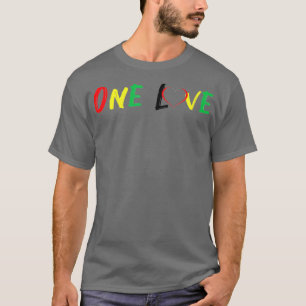 Camiseta Um Amor Rasta Bandeira Jamaicana Música Reggae