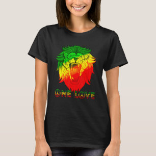 Camiseta Um Amor Rasta Reggae Leão Rastafárico De Judah Ja