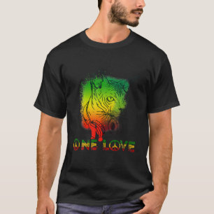 Camiseta Um Amor Rastafari Cat Rasta Reggae Kitten Headpho