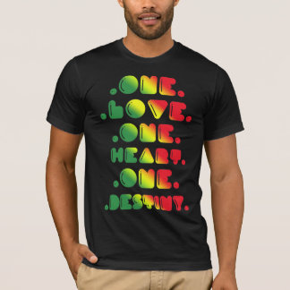 CAMISETA UM AMOR, UM CORAÇÃO, UM DESTINO
