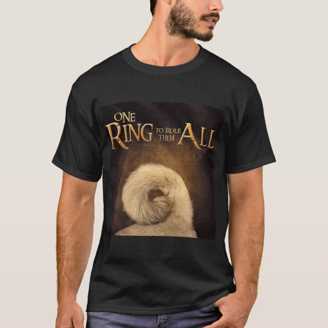 Camiseta um anel para governá-los a todos (Frente)