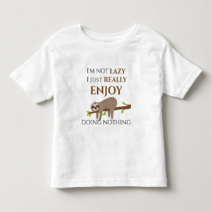 Camiseta Um animal preguiçoso que não gosta de fazer nada