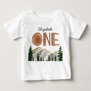 Camiseta Um aniversário personalizado das montanhas