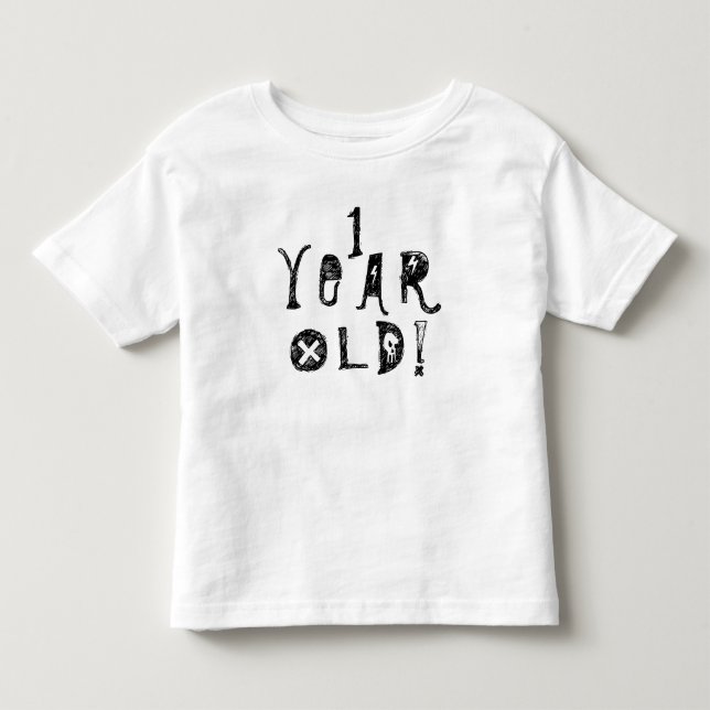 Camiseta Um ano de idade, um bebê lindo, um bebê, um bebê, (Frente)