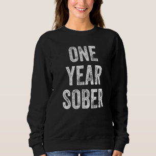 Camiseta Um ano de Parabéns Sobriety Anniversar