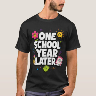 Camiseta Um Ano Letivo Depois Verão Último Dia de Aula
