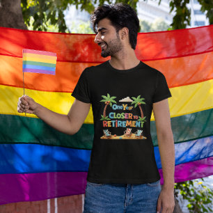 Camiseta Um Ano Mais Próximo dos Mens de Reforma