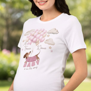 Camiseta Um Anúncio de Gravidez de uma Menininha Pequena