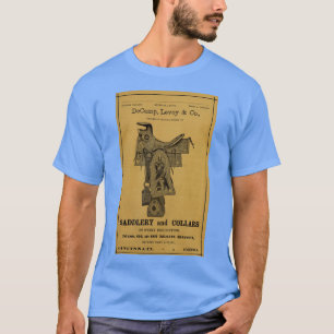 Camiseta Um anúncio de safra para selas de cowboy