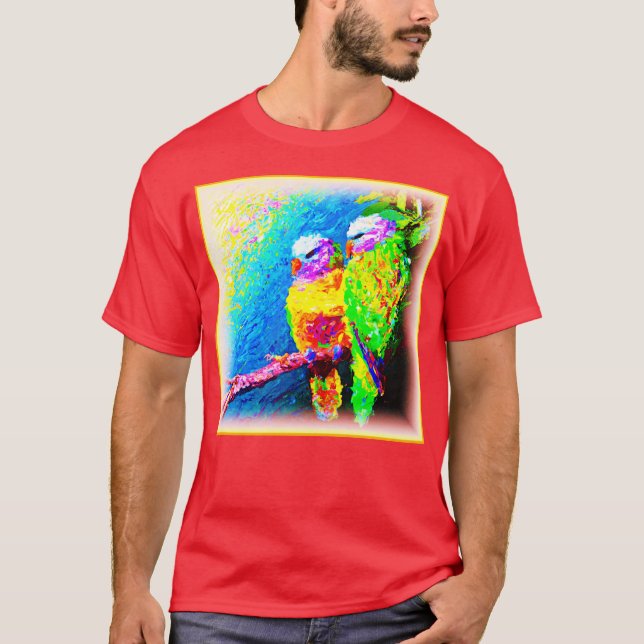 Camiseta Um Arco-Íris Vibrante e alegre. Compre agora (Frente)